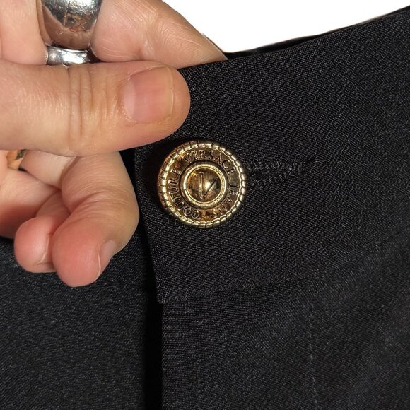 Versace Jeans Black Cady Stretch Trousers - Picture 4 of 10